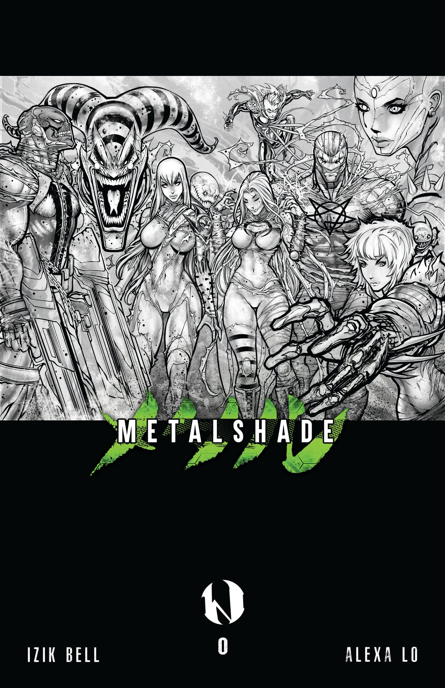 MetalShade Issue #0 - Main Covers in Black & White