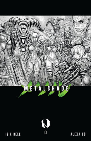 MetalShade Issue #0 - Main Covers in Black & White