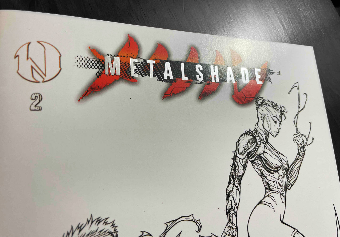 MetalShade #2 - Black & White Variant Cover